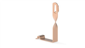 Uchwyt Pod Dachówkę L-150Mm Miedziany Z Zamkiem Skręcony Braas 11.5 Cu...