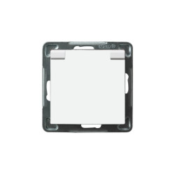 Gniazdo pojedyncze z/u IP44 białe GPH-1GZ/m/00/w AS Ospel