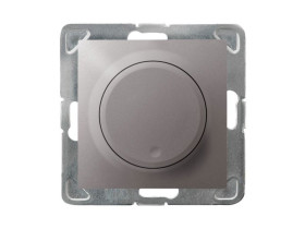 IMPRESJA Ściemniacz uniwersalny + LED funkcja wyłącznika czasowy i "time to bed" tytan ŁP-8YL2/m/23 OSPEL