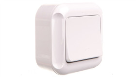 Turkus-Bis Przycisk Zwierny /Dzwonek/ N/T Biały Wnt-7Tb