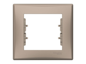 SEDNA Ramka 1 pojedyncza pozioma satyna SDN5800168 SCHNEIDER ELECTRIC