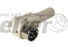 Wtyk DIN 8pin 262 stopnie Hirschmann kątowy