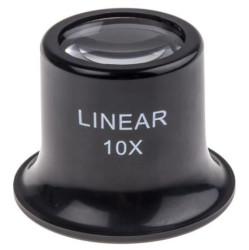 Szkło powiększające, typ: Lupa oczna biasferyczna, powiększenie: 10X, śr.: 25mm
