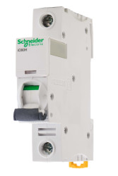 Wyłącznik nadprądowy MCB, Typ B, 1-biegunowy, 16A, 100 → 133V, 72V, na szynę DIN, Schneider Electric, iC60H