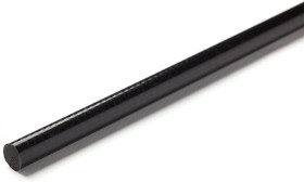 Pręt z plastiku wzmacnianego włóknem szklanym RS PRO, Ø 25 mm x 1 m, kolor: Czarny