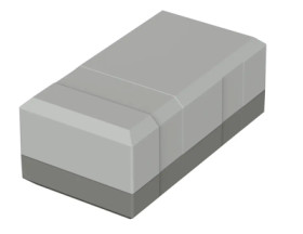 PS enclosure, (L x W x H) 100 x 54 x 40 mm, light gray/agate gray (RAL 7035), IP40, 32104000