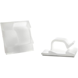 WKK 72329721 Clip Self-Adhesive Ecru Diameter Range 12mm 1Piece