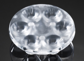 Soczewka LED szerokokątna 6-LEDowa 40 (Dia.) x 10.7mm, D 40mm, kąt widzenia 36°, do użytku z Cree XB-D, Cree XP-E, Cree