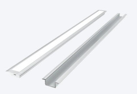 LED line PRIME Profil aluminiowy wpuszczany wpustowy podtynkowy srebrny 2m - zestaw 5 lat gwar.