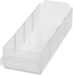 Drawer, without partitions, transparent, (L x W x D) 80 x 239 x 58 mm, SCHUBLADE 250-01