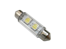 Żarówka LED walcowa C5W 42mm biała zimna 12V FT10x42 2smd5050