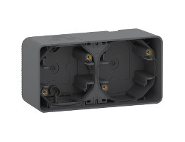 Puszki elektroinstalacyjne, seria: Mureva Styl, l. ścieżek: 2, 54 x 147 x 76mm