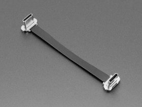 Adafruit Slim Right Angle USB C to USB C Cable - 75mm