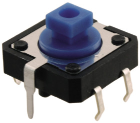 Klosz do przycisku dotykowego SPST 50 mA przy 24 V DC 7.3mm 3mm Przewlekany