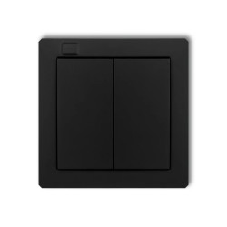 DECO Nadajnik 2-klawiszowy 4-kanałowy do systemu Exta Free czarny mat 12DEF-2