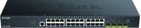 Przełącznik D-Link DGS-1250-28X/E Smart Managed Gigabit (24 x 10/100/1000 Mbit/s Port BaseT, 4 x 10G SFP+ Slot, 19-calow