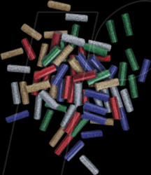 Glue stick Ø 7 mm for BOSCH GLUEY, glitter, 70 pcs.