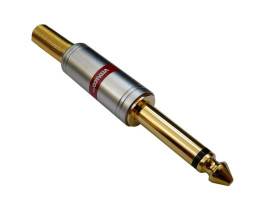 Wtyk jack 6,3mm mono JW680 chrome 7mm Vitalco