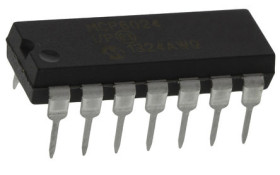 MCP6024-I/P Wzmacniacz operacyjny Microchip Otwór przelotowy 4 PDIP 10 MHz 5.5 V 14-pinowy