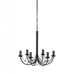 Żyrandol w kształcie świecznika PERSEO nad stół, czarny E14 K-3520 Kaja Lighting