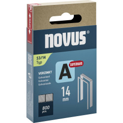 Novus 042-0781 Staple Strip Type 53, 800 pieces, 14x11.3mm, Fine Wire Clip