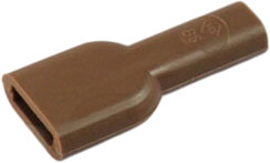 Insulating grommet for 6.3 mm, PVC, UL 94HB, brown, 01050001006