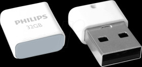 FM32FD85B/00 USB Flash Drive, USB 2.0, 32 GB, Pico Edition Shadow Grey