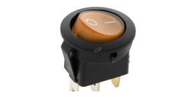 PRZEŁĄCZNIK KOŁYSKOWY 2POZ. 3PINY 16A/230V ŻÓŁTY PODŚW. MKO