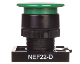 Napęd grzybkowy 22mm zielony NEF22-D W0-N-NEF22-D Z