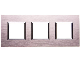 DANTE Ramka potrójna aluminium anodowane INOX 4541283