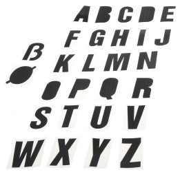 Samoprzylepne litery 50 Litery RS PRO