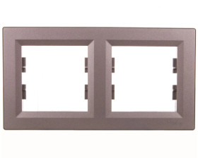 ASFORA Ramka 2-krotna pozioma stal EPH5800262