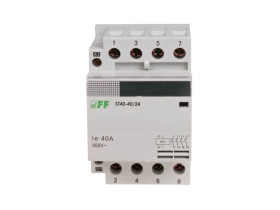 Stycznik modułowy 24V AC 4NO 40A ST40-40-24V F&F FILIPOWSKI