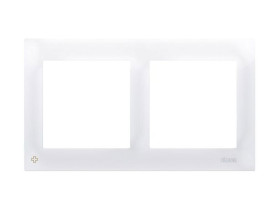 SIMON 54 PREMIUM Ramka 2 podwójna PREMIUM IP20 / IP44 antybakteryjny biały DR2/AB11 KONTAKT SIMON