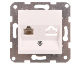 Karre Gniazdo Telefoniczne 1xrj11, Kolor Biały / 90967013