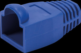 MP0066 Strain relief boot for RJ45 plugs, 50 pcs, blue