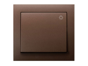KIER Wyłącznik zwierny przycisk "światło" brązowy metalik ŁP-5W/52 OSPEL