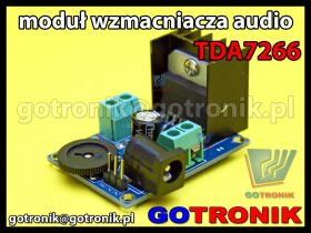 Moduł wzmacniacza mocy audio TDA7266 2x7W