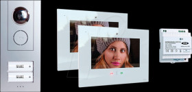 VD-ALU-6209-S-W Video-Türsprechanlage Set, silber