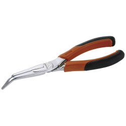 Bahco 2427 GC-200IP ERGO Round Nose Pliers 200mm 60&#xB0; Angled Chrome-Plated