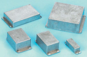 Obudowa Aluminium odlewane szerokość zew. 119,5 mm długość zew. 119,5 mm wys. zew. 55 mm Hammond IP54 Naturalny