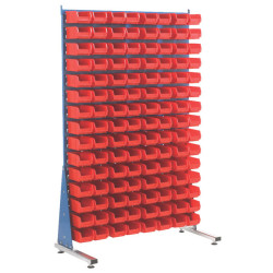 Topstore MSS1.5 Louvred Panel Spacemaster TC Bin Kits - Inc 120 x TC2 Red Bins