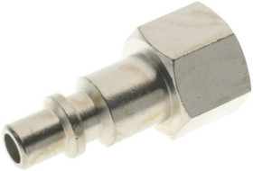 Adapter gwintowany prosty gwint – rura RS PRO 1/2 in Female rodzaj Żeński Gwintowany, rura Mosiądz niklowany 1/2in