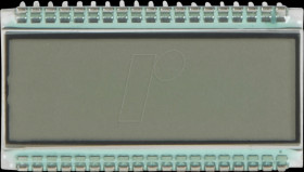 DE 118-RS-20/6,35 LCD 7-segment, 1x4.0 + SZ, H:8.0mm, reflective