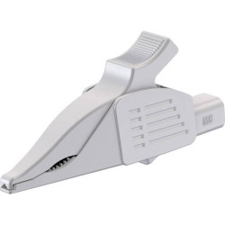 St&#xE4;ubli 669575-29 XDK-1033 clip terminal, white, brass, serrated jaw, CAT III