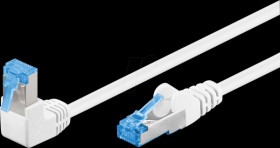 51567 Network cable Cat.6a S/FTP angled / straight, 5 m