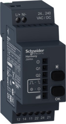 Wireless receiver, programmable, 2 relay outputs, 24-240 V AC/DC, monostable, bistable, start/stop, for various radio transmitte
