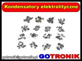 Zestaw kondensatorów elektrolitycznych 160 sztuk