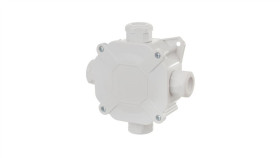 Puszka Hermetyczna N/T 75X75x33mm (4Xpg16) Z Zaciskami 5X4mm2 Ip67 Szara 0298-00