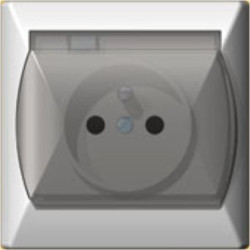 AKCENT biały GPH-1AZ gn.IP44+klap.biała OSPEL